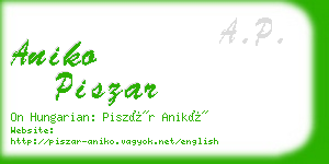 aniko piszar business card